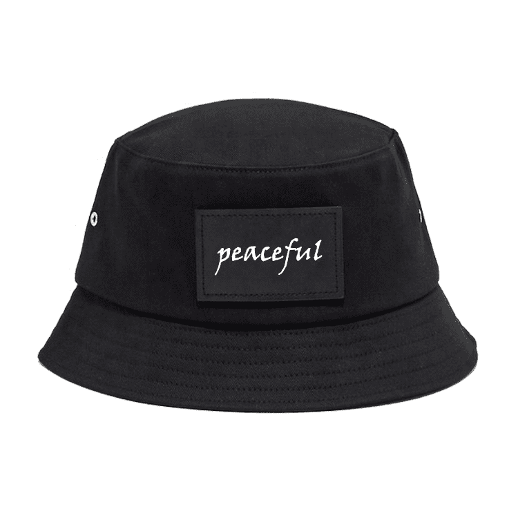 OEM Custom Fashion Fishing Bucket Hat Cap With Leather Patch Hot Sale - Image 2