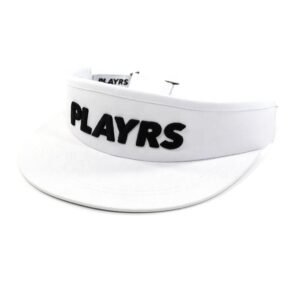 OEM Aungking Factory Professional Custom Your Own Embroidery Logo Golf Visor Cap, Middle Profile White Golf Hat Cotton