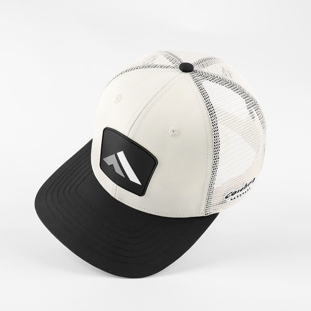 OEM Richardson 6 Panel Pre Curved Brim Trucker Cap Sports Hats 3d Embroidered Logo Mesh Snap Back Custom - Image 2