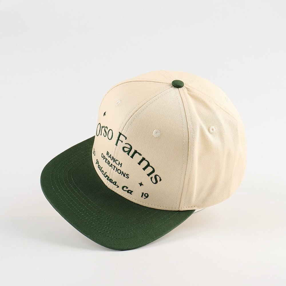 OEM Wholesale China Factory Snapback Hat Cotton Twill Flat Brim Hat for Unisex Casual Cap Custom Embroidery Logo - Image 4