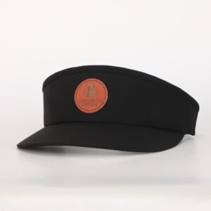 OEM Visor Perforated Leather Patch Logo Performance Cap Waterproof Sports Adults Fashionable Beach Outdoor Custom Big Brim