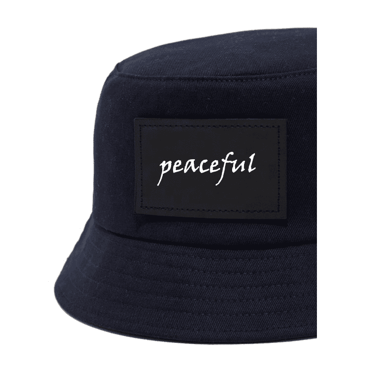 OEM Custom Fashion Fishing Bucket Hat Cap With Leather Patch Hot Sale - Image 5