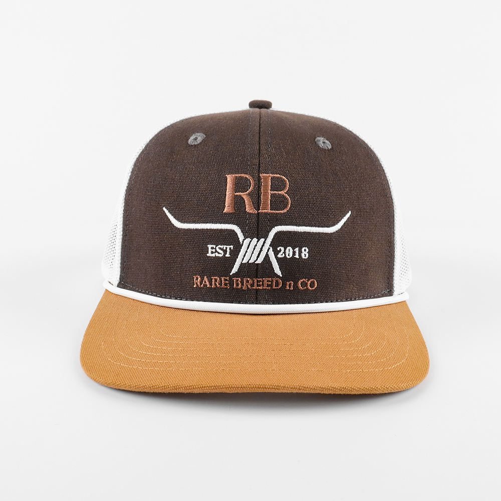 OEM 6 Panel Pre Curved Brim Trucker Cap Sports Hats 3d Embroidered Logo Mesh Snap Richardson Back Custom - Image 3