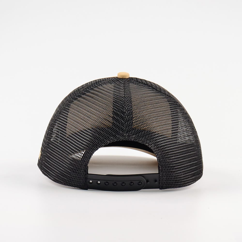 OEM 6 Panel Pre Curved Brim Trucker Cap Sports Hats 3d Embroidered Logo Mesh Snap Back Custom Richardson - Image 5