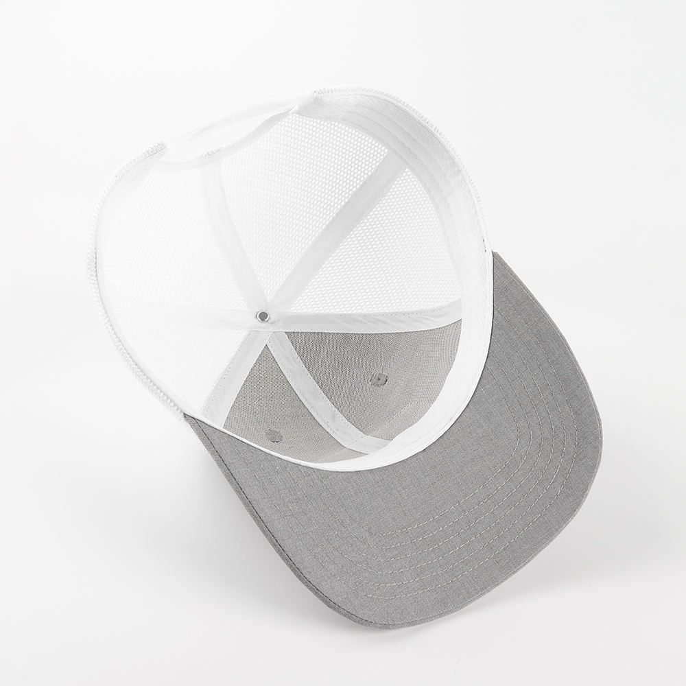OEM Trucker Cap 6 Panel Pre Curved Brim Sports Hats 3d Embroidered Logo Richardson Mesh Snap Back Custom - Image 5