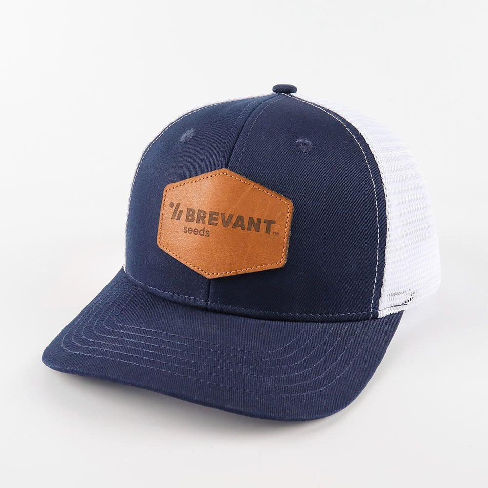 OEM Trucker Cap Custom 6 Panel Pre Curved Brim Mesh Snap Back Sports Hats 3d Embroidered Logo Richardson