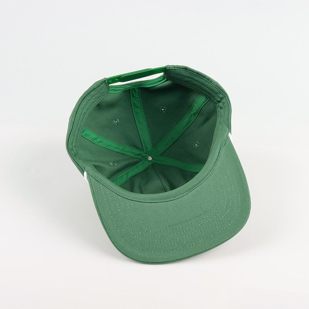 High Quality Flat Bill SnapBack Cap Custom 5 Panel Unstructured Embroidered Logo Hip Hop Hat Wholesale Solid Color Rope Snapback - Image 3