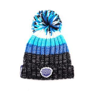 OEM Super Soft Winter Bold Knit Way Cuffed Woven Patch Logo Beanie Knit Hat With Extra Warm Cuffed Beanie Hat Custom Adults Unisex