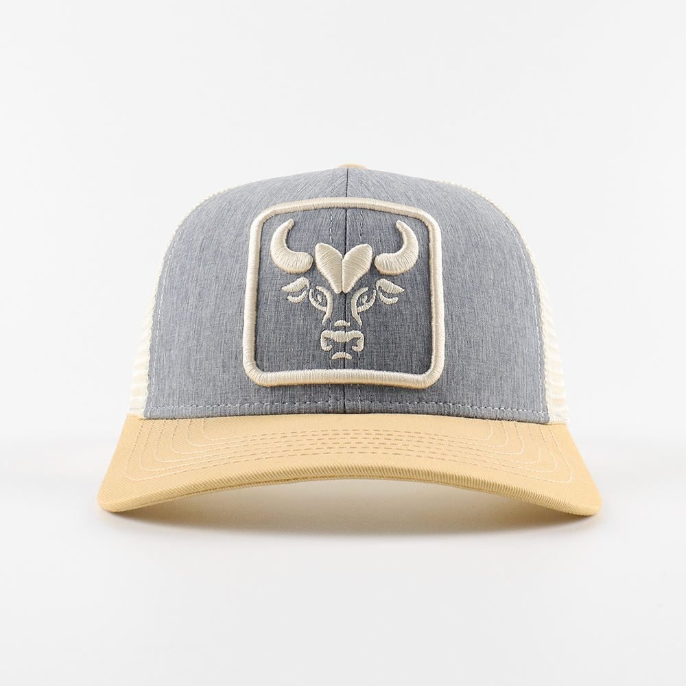 OEM Custom 6 Panel Pre Curved Brim Mesh Snap Back Sports Hats 3d Embroidered Logo Richardson Trucker Cap - Image 3