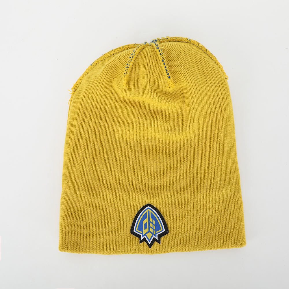 OEM Knitted Pom Pom Beanie Hat Custom Logo Acrylic Knitted Jacquard Woven Patch Logo Winter Warm Cap for Men Women - Image 6