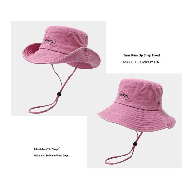 OEM Best Selling Fashion Design Women Bucket Fisherman Hat Bucket Hats with String High Quality - Image 6