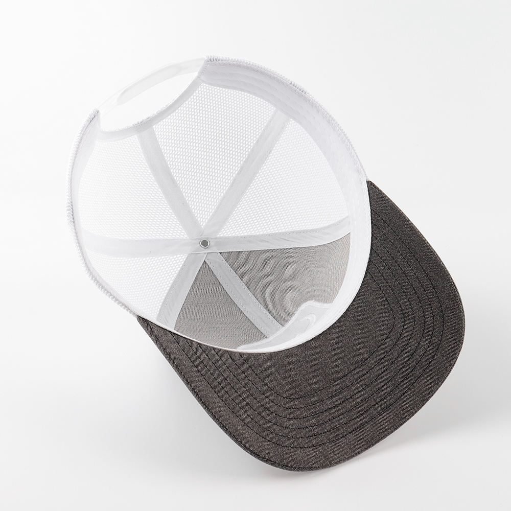 OEM Trucker Cap Sports Hats 3d Embroidered Logo Mesh Snap Back Custom Richardson 6 Panel Pre Curved Brim - Image 7