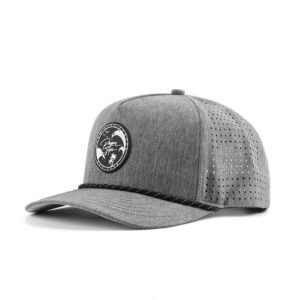 Custom Waterproof Sports Cap – Rope Design, Breathable Laser Perforated Panels