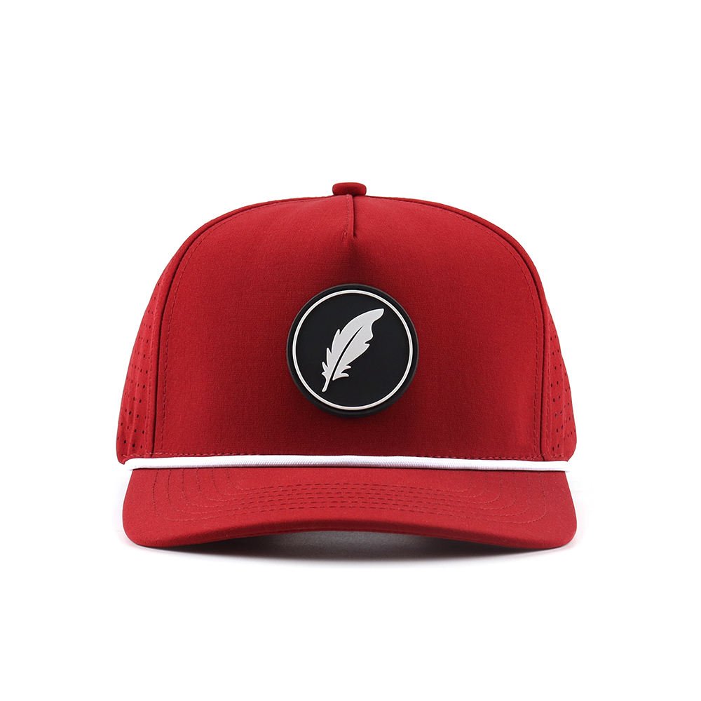 Custom Waterproof Sports Cap – Rope Design, Breathable Laser Perforated Panels - Image 2